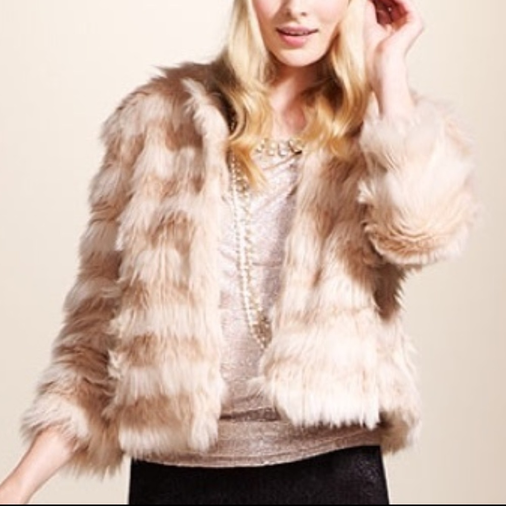 Target Blush Fur Coat- size S